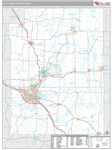 Eau Claire Wall Map Premium Style